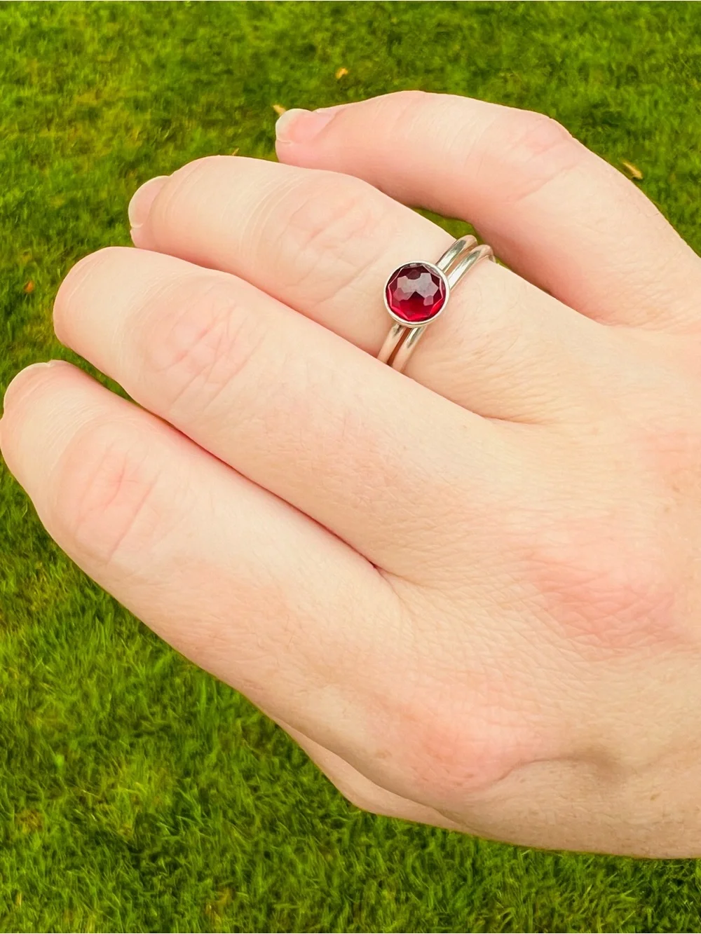 Pandora Sterling Silver (925) Solitaire Birthstone Ring -  Approximately Size 6